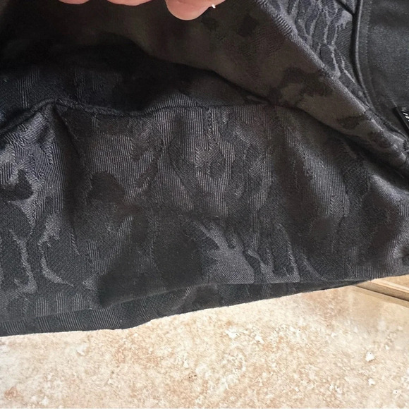 PINK TARTAN Black Brocade Sleeveless Pleated Cocktail Party Dress Sz 2 STUNNING - Picture 11 of 14